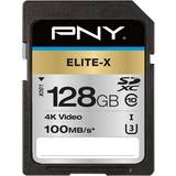 128 GB Memory Cards PNY Elite-X SDXC Class 10 UHS-I U3 128GB