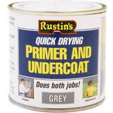 Rustins Quick Dry Primer & Undercoat Wood Paint Grey 0.25L
