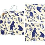 Bee's Wrap Kitchen Accessories Bee's Wrap Bees and Bears Print Lunch Wrap Beeswax Cloth 3pcs