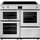 100cm Induction Cookers Belling Cookcentre 100Ei Silver, Stainless Steel