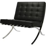 Knoll Barcelona Leather Lounge Chair 85cm
