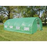 Plastic Freestanding Greenhouses Dancover Polytunnel 18m² Stainless steel Plastic