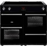 100cm - Electric Ovens Cookers Belling Farmhouse 100EI Silver, Black