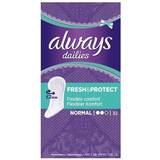 Dermatologically Tested Pantiliners Always Dailies Fresh & Protect Normal 32-pack