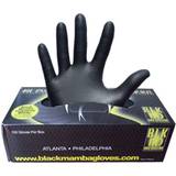 Black Disposable Gloves Black Mamba Nitrile Work Gloves 100-pack