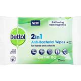 Women Hand Sanitisers Dettol 2in1 Anti-Bacterial Wipes 15-pack