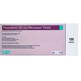 Cold - Water Soluble Medicines Paracetamol 500mg 100pcs Effervescent Tablet