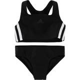 Bikinis Children's Clothing adidas Girl's 3-Stripes Bikini - Black/White (DQ3318)