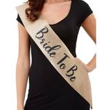 Bridal Shower Sashes Smiffys Sash Deluxe Bride to Be Gold