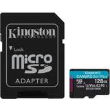 Kingston Canvas Go! Plus microSDXC Class 10 UHS-I U3 V30 A2 170/90MB/s 128GB +Adapter