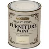 White Paint Rust-Oleum Furniture Wood Paint Chalky White 0.75L