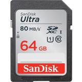 SDXC - U1 Memory Cards SanDisk Ultra SDXC Class 10 UHS-I U1 80MB/s 64GB