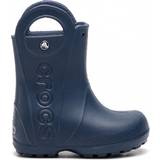 Blue Wellingtons Crocs Kid's Handle It Rain Boot - Navy