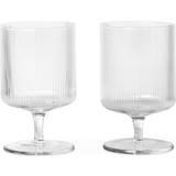 Glass Wine Glasses Ferm Living Ripple Wine Glass 27cl 2pcs