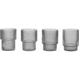 Mouth-Blown Drinking Glasses Ferm Living Ripple Drinking Glass 6cl 4pcs