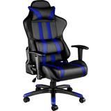 Tectake Lumbar Cushion Gaming Chairs tectake Premium Gaming Chair - Black/Blue