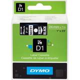 Labeling Tapes Dymo Label Cassette D1 Black on White 2.4cmx7m