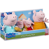 Character Dolls & Doll Houses Character Peppa Pig 4 Pack Family Plush