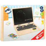 Wooden Toys Interactive Toys Small Foot Laptop with Magnet Board
