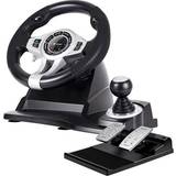 PlayStation 4 Wheels & Racing Controls Tracer Roadster 4 in 1 Steering Wheel and Pedal Set - Black