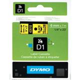 Label Makers & Labeling Tapes Dymo Label Cassette D1 Black on Yellow 0.6cmx7m