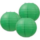 Beistle Lanterns And Decor Candle Green 3-pack