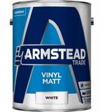 Armstead Trade White Paint Armstead Trade Vinyl Matt Ceiling Paint, Wall Paint White 5L