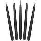 PartyDeco Lanterns And Decor Candle Taper Black 10-pack