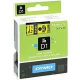 Labeling Tapes Dymo Label Cassette D1 Black on Yellow 1.9cmx7m
