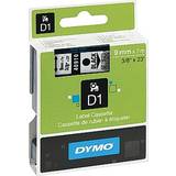 Labeling Tapes Dymo Label Cassette D1 Black on Clear 0.9cmx7m