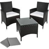 tectake 402862 Bistro Set, 1 Table incl. 2 Chairs