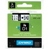 Labeling Tapes Dymo Label Cassette D1 Black on White 0.9cmx7m
