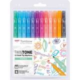 Tombow TwinTone Pastel Marker Set 12-pack