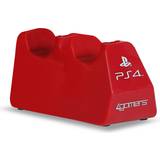 4gamers Gaming Accessories 4gamers Playstation 4 Dual Charge 'n' Stand - Red
