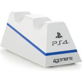 4gamers Gaming Accessories 4gamers Playstation 4 Dual Charge 'n' Stand - White