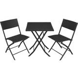 Tectake Patio Dining Sets tectake Trevi Patio Dining Set, 1 Table incl. 2 Chairs