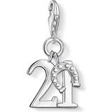 Thomas Sabo Charms & Pendants Thomas Sabo Lucky Number 21 Charm Pendant - Silver