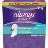 Dermatologically Tested Pantiliners Always Dailies Fresh & Protect Fragrance Free Normal 60-pack