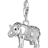 Charms & Pendants Thomas Sabo Charm Club Indian Elephant Charm Pendant - Silver/White