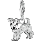 Thomas Sabo Charms & Pendants Thomas Sabo Charm Club Dog Charm Pendant - Silver/Black