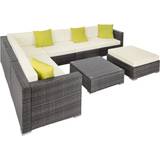 Tectake Outdoor Lounge Sets tectake 403838 Outdoor Lounge Set, 1 Table incl. 6 Sofas