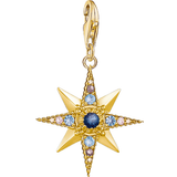 Thomas Sabo Charm Club Royalty Star Charm Pendant - Gold/Blue