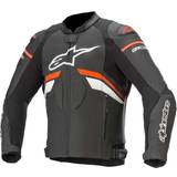 Men Motorcycle Jackets Alpinestars GP Plus R V3 Leather Jacket Black/Neon-Red/White Man