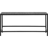 Black Settee Benches Nordal 2495 Settee Bench 101x46cm