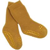 Yellow Socks Children's Clothing Go Baby Go Non-Slip Socks - Mustard