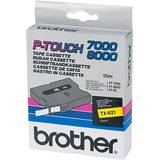 Desktop Stationery Brother TX-621 (Black on Yellow)