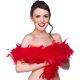 Wicked Costumes Feather Boa for Flapper Molls Red