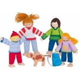 Puppets - Wooden Toys Dolls & Doll Houses Goki Flexible Puppets Camping Familiy 51863