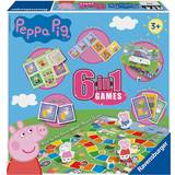 Children's Board Games - Dice Rolling Ravensburger Peppa Pig 6 in 1 Games