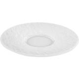Round Saucer Plates Villeroy & Boch Manufacture Rock Blanc Saucer Plate 15.5cm